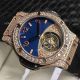 Super Clone Hublot Big Bang Tutti Frutti Real Tourbillon Watches Rose Gold Diamond-set (4)_th.jpg